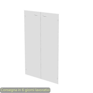 Ante senza serratura in vetro satinato 80x115 cm per mobile medio linea Presto Artexport - 70069/G