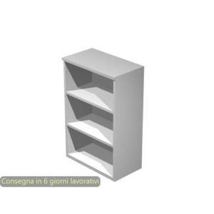 Mobile a giorno medio grigio 80x35xH.120 cm con 2 ripiani regolabili linea Presto Artexport - 035/9