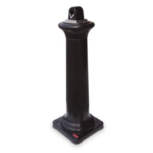 Posacenere colonna in resina Rubbermaid GroundsKeeper? Tuscan H 102,9 cm - Ø 40 cm nero FG9W3000BLA