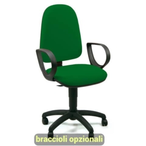 Sedia operativa girevole Unisit Jupiter JUSB/SB Eco smart - rivestimento Eco verde - JBL/EV