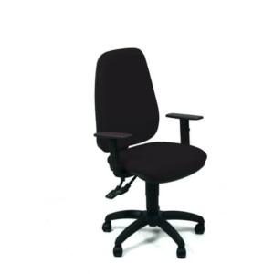 Sedia operativa girevole Unisit Teti TETE Eco Smart - rivestimento ignifugo nero - con braccioli - TETE/IN