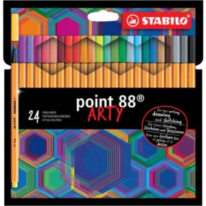Fineliner Stabilo Point 88® 0,4 mm conf. 24 colori assortiti 8824/1-20