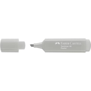 Evidenziatore Faber-Castell Textliner 1546 - conf. 10 pz - colore pastel grigio seta - 154634