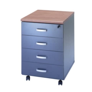 Cassettiera con 4 cassetti Frensy Venice 44x52x63 cm Ciliegio/Antracite UVEC4C