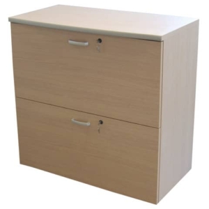 Mobile portacartelle medio Frensy EMOTION 2 cassetti - 90x45x90 cm rovere UEMMPC