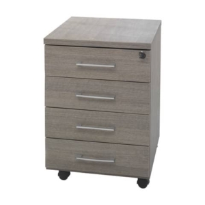 Cassettiera con 4 cassetti Frensy Larix 44x52x63 cm rovere grigio ULAGC4C