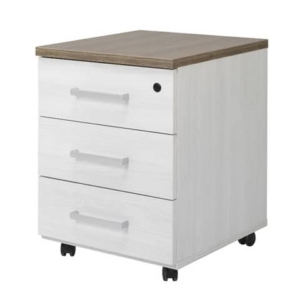 Cassettiera 3 cassetti Frensy Florence 44x52x63 cm top olmo - struttura frassino chiaro - UFLC3C