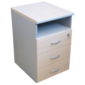 Cassettiera 3 cassetti + vano Frensy EMOTION 44x55x72 cm rovere/grigio UEMC3V