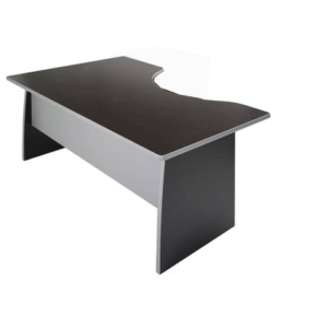 Scrivania informatica Frensy Spirit con semipenisola destra 180x100x72 cm wengé - USPWSI18DX