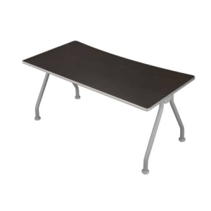 Scrivania con gambe metalliche Frensy Spirit 160x80x72 cm wengé USPWSM16