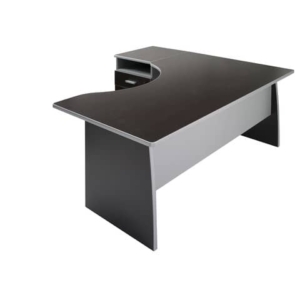 Scrivania informatica Frensy Spirit con semipenisola sinistra 160x100x72 cm wengé - USPWSI16SX