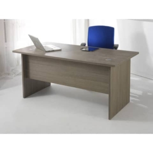 Scrivania Frensy Larix 160x80x72 cm fianchi a pannello rovere grigio ULAGS160