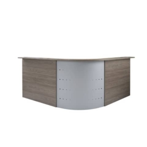 Scrivania Reception Frensy Florence con sopralzo 140x80x72 cm fianchi a pannello olmo - UFLSRSA14