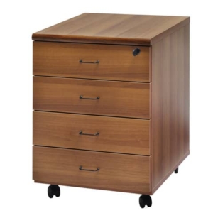 Cassettiera 4 cassetti Frensy BYTE 44x52x63 cm noce tabacco UFBNC4C