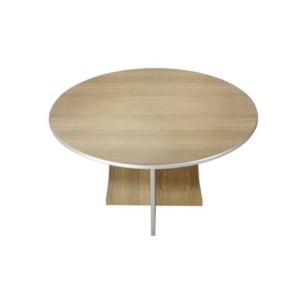 Tavolo miniriunione Frensy Spirit Ø 125 cm - H.72 cm rovere USPRTR125