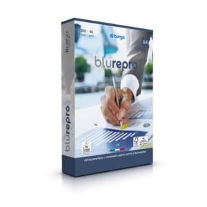 Carta per fotocopie A4 Burgo Repro Blu A4 - Premium Quality 80 gr. bianca Risma 500 fogli - 8142
