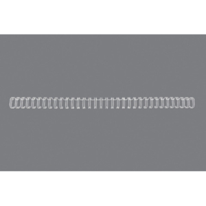 Spirali metalliche a 34 anelli GBC Wirebind 11 mm A4 bianco - fino a 100 fogli - conf. 100 pezzi - RG810770