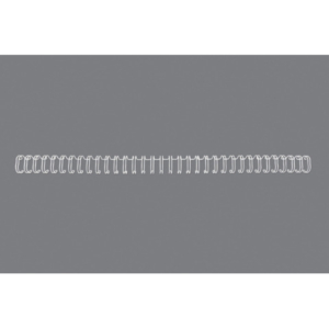 Spirali metalliche a 34 anelli GBC Wirebind 12 mm A4 bianco - fino a 115 fogli - conf. 100 pezzi - RG810870