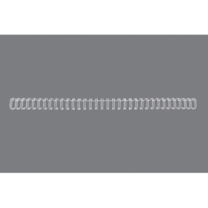 Spirali metalliche a 34 anelli GBC Wirebind 14 mm A4 bianco - fino a 125 fogli - conf. 100 pezzi - RG810970