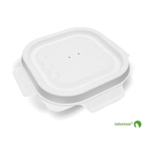 Coperchio richiudibile per vaschetta da asporto 340 ml Scatolificio del Garda bianco - Conf. 125 pezzi 3455