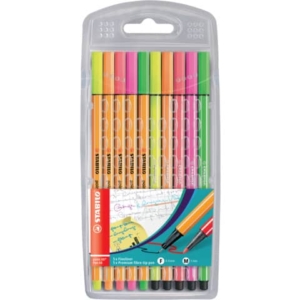 Pennarelli Stabilo Pen 68 e Point 88 - conf. 10 colori assortiti 8868/10-1