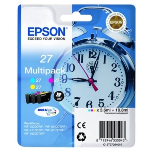 Cartuccia Epson 27 standard Ink Multipack-DURABrite Blister ciano, magenta, giallo - C13T27054012