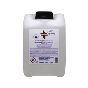 Gel igienizzante mani (alcol 70%) 5.000 ml - Active linea Bosco di Rivalta - trasparente - profumo di agrumi