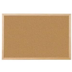 Pannello in sughero Q-Connect 90x60 cm con cornice in legno KF03567