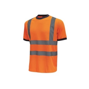 T-Shirt alta visibilità Glitter U-Power cotone-poliestere arancio fluo - Taglia L - HL197OF GLITTER L