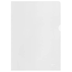 Buste a L Esselte De Luxe f.to 22x30 cm 100% riciclate antiriflesso trasparenti conf. 100 pezzi - 627499