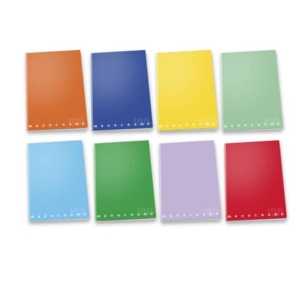 Maxi quaderno Pigna Monocromo A4 38 ff carta 100 g/m² - quadretti 10 mm colori assortiti - 022988810