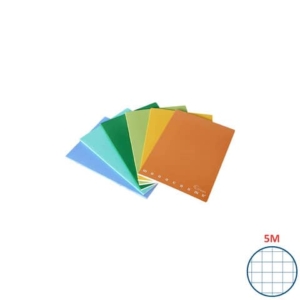 Quaderno Pigna Maxi Monocromo Green 42 ff 80 gr - A4 rigatura 5M - copertine assortite - conf. 10 pezzi - 02309785M