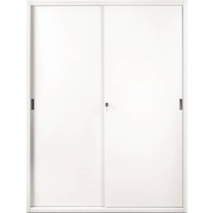 Armadio in metallo a porte scorrevoli 615 - 150x45x200 cm Tecnical 2 bianco
