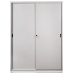 Armadio in metallo a porte scorrevoli 615 - 150x45x200 cm Tecnical 2 grigio