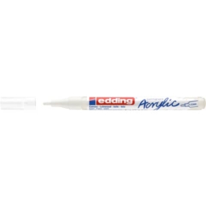 Marcatore acrilico Edding 5300 - punta tonda 1-2 mm tratto fine - bianco-traffico - E-5300 922
