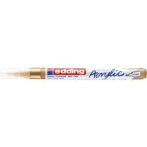 Marcatore acrilico Edding 5300 - punta tonda 1-2 mm tratto fine - oro-prezioso - E-5300 924