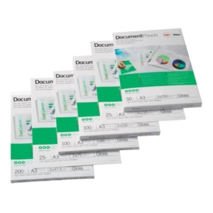 Pouches per plastificatrici GBC 2x125 µm finitura lucida - A2 Conf. 50 pezzi - 3745099
