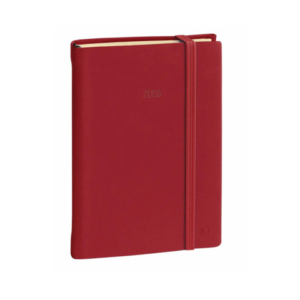 Agenda giornaliera 2026 Quo Vadis Daily 21 Prestige Silk 13x21 cm rosso - 37501426MQ