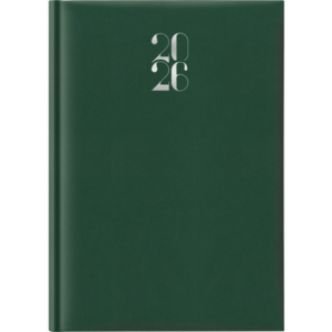 Agenda 2026 Giornaliera A4 S/D separati Gommato verde 26-065100404C