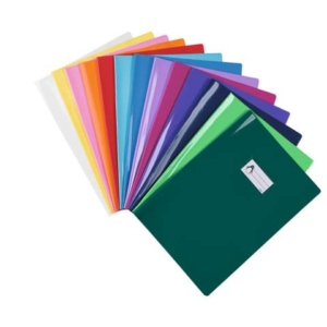 Copriquaderno con etichetta Favorit Coprimaxi Beat - A4 in PVC laccato spessore 180 ?m azzurro - PF02020103