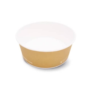 Contenitore Fast Food Scatolificio del Garda S120 Biopol laminato Biopolimero Ø185xH.66 mm avana cf. 40 pezzi S120-65