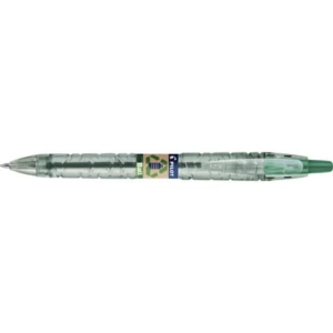 Penna a sfera a scatto Pilot ecoball B2P ricaricabile - punta 1 mm - inchiostro a base d'olio - verde - 040179