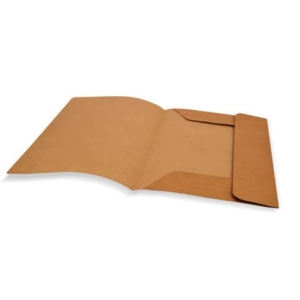 Cartelline a 3 lembi Euro-Cart in Kraft 24,5x34 cm - avana - conf. 25 pezzi - FM7XCM03AV