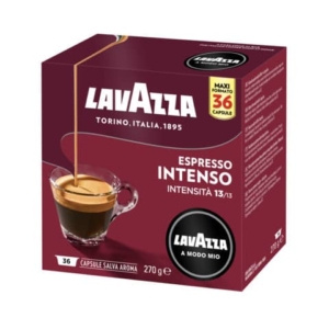 Caffè in cialde Lavazza Astuccio 36 capsule A Modo Mio Intenso - GLAMMIN36