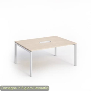 Tavolo riunioni Artexport Bridge 160x120x72,5 cm gambe alluminio - piano SOL-TR/C-AA