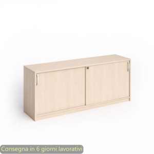 Armadio basso rovere con ante scorrevoli Artexport Bridge/Flex 185x46x73 cm rovere - CR/C