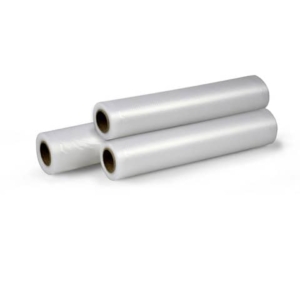 Pack di rotoli compatibili con macchina sottovuoto Monolith - 3 rotoli 22x300 cm + 2 rotoli 28x300 cm - trasparente