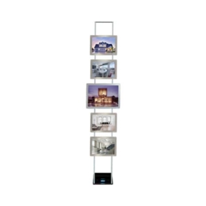 Struttura autoportante Tecnostyl Kit LEDMAG + trasformatore - 4 cornici A4 +1 A3 specchiate - FKIT4XA41XA3H