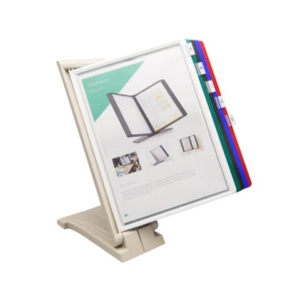 Leggio da tavolo o da parete Q-Connect Quickfind 10 pannelli A4 grigio KF06002