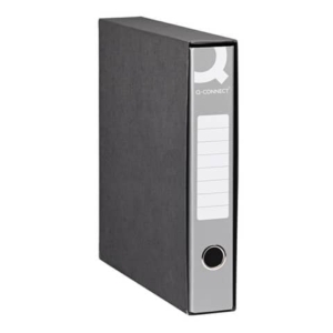 Registratore commerciale con custodia Q-Connect dorso 5 cm - 28,5x31,3 cm - grigio RQ-CON-U5GR